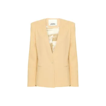 ISABEL MARANT Single Breasted Collarless Blazer
