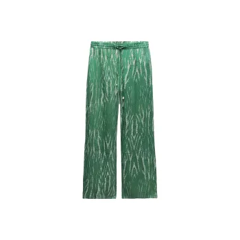 ZARA Casual Pants Women's Green