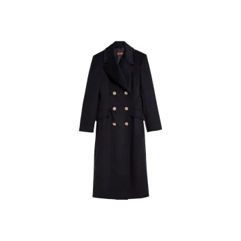 MaxMara Studio Double-Breasted Long-Sleeved Coat