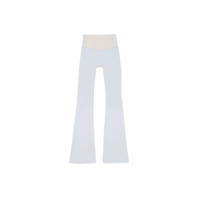 Victoria's Secret PINK Relay Compression Flare Leggings/Hydrangea Blue Casual Pants Women's Hydrangea Blue-0