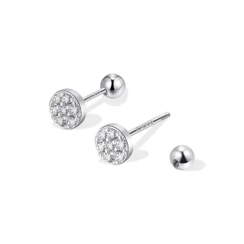 Daisy Dream S999 Fine Silver Stud Earrings Women's