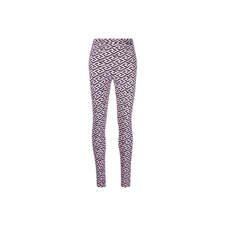 VERSACE La Greca Leggings Black-0