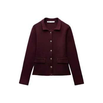 ZARA Knitwear Women's Burgundy