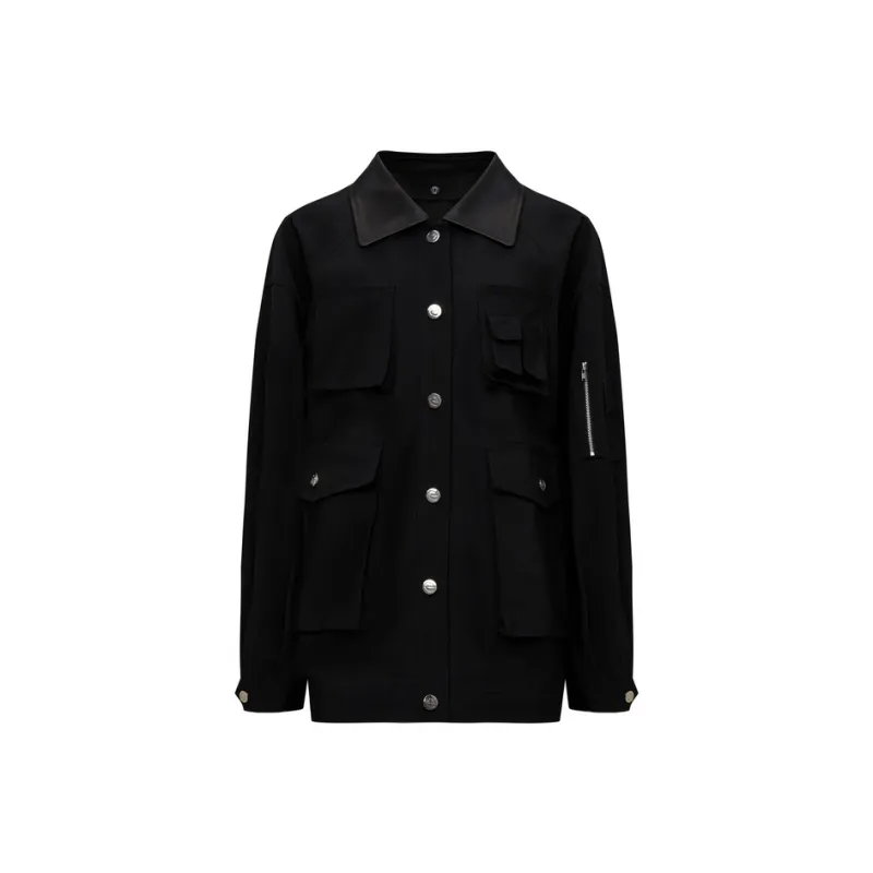 Lost In Echo Cropped Coats Women's-2