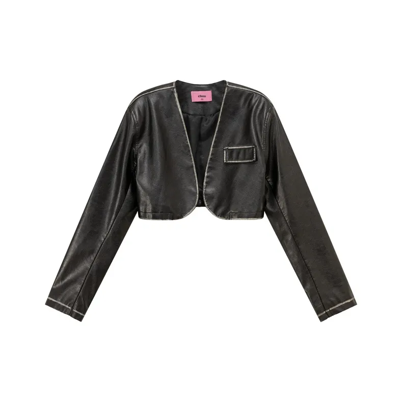 CHUU Leather Jackets Women's-3