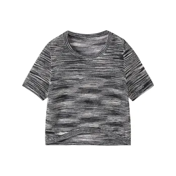 XIANGYING Knitwear Women's Medium Gray