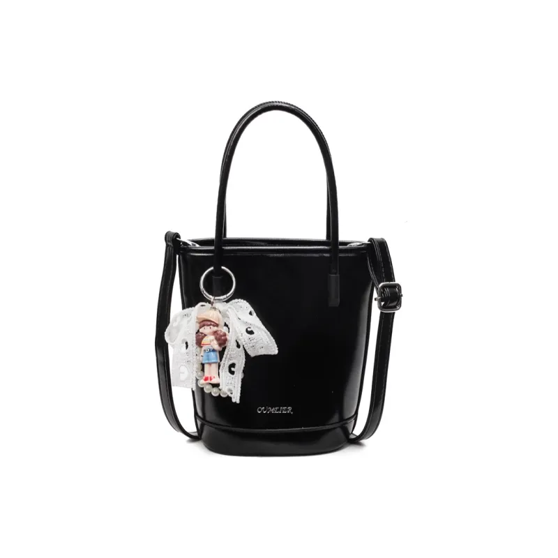 Yalu PU Shoulder Bag, Crossbody Bag, Handbag Women's Ecru/Pink/Black/Green-6