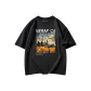 Black-Short-Sleeved-Fragment Landscape White