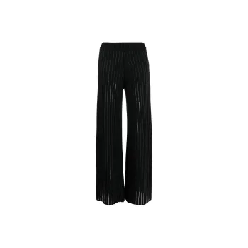 Fabiana Filippi Straight Leg Ribbed Trousers