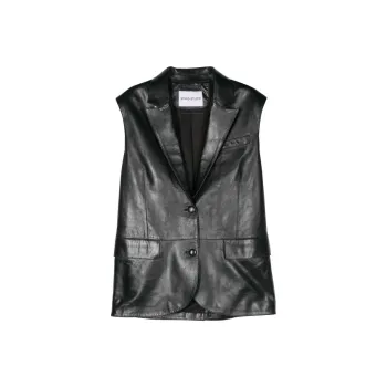 STAND STUDIO Libbie Leather Blazer Vest