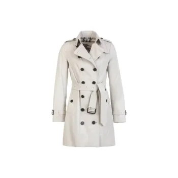Burberry Trench Coats Women's Stones Gray