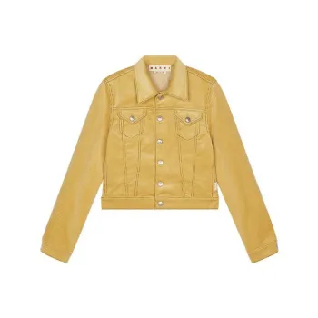 MARNI Denim Jackets Women's Yellow