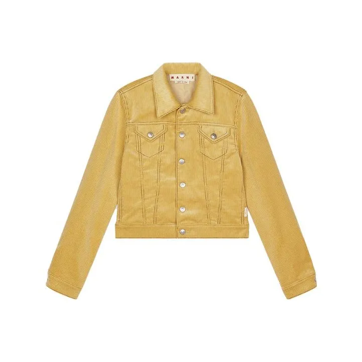 MARNI Denim Jackets Women's Yellow-0