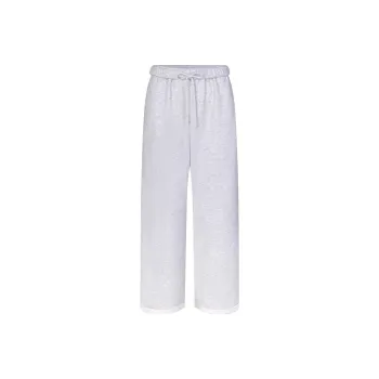 SKIMS COTTON FLEECE CLASSIC STRAIGHT LEG PANT Casual Pants Women's Light Heather Grey