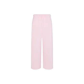 SKIMS SS24 COTTON FLEECE CLASSIC STRAIGHT LEG PANT Casual Pants Women's CHERRY BLOSSOM/Cherry Blossom