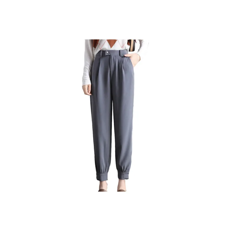 HIPPIEMISS Casual Pants Women's Gray-0