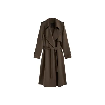 Massimo Dutti Coats Women's Dark Umber