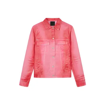 Givenchy Denim Jackets Women's Pink