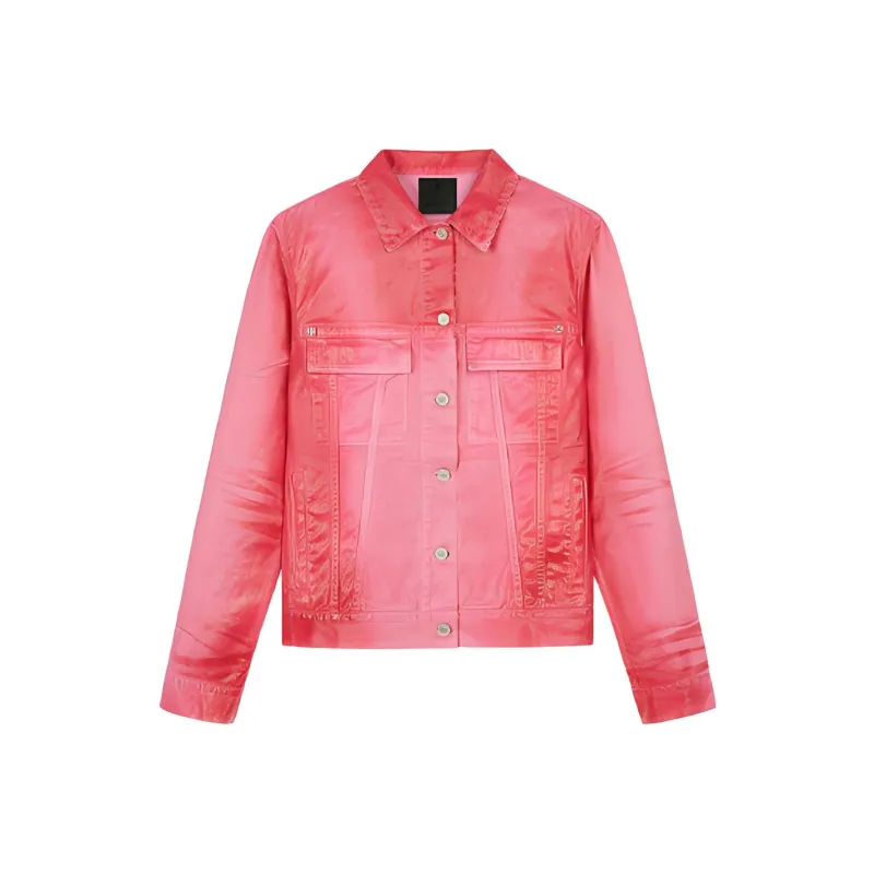 Givenchy Denim Jackets Women's Pink-0