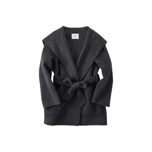 XIANGYING Coats Women's Dark Gray