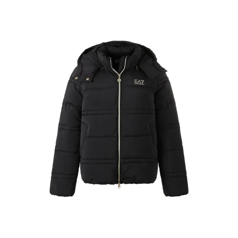 EMPORIO ARMANI EA7 SS24 Puffer Jacket Women's Black-0