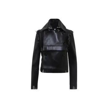 Burberry 2020s Fringed Leather Jacket