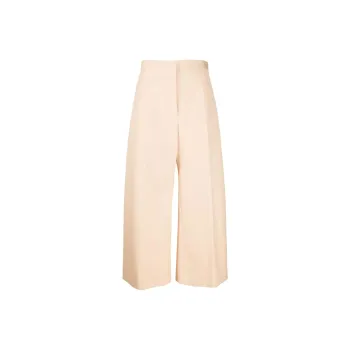 JIL SANDER Wide Leg Cropped Trousers