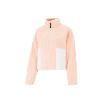 PUMA Clsx Sherpa Track Jacket Jacket Women's Flesh Pink