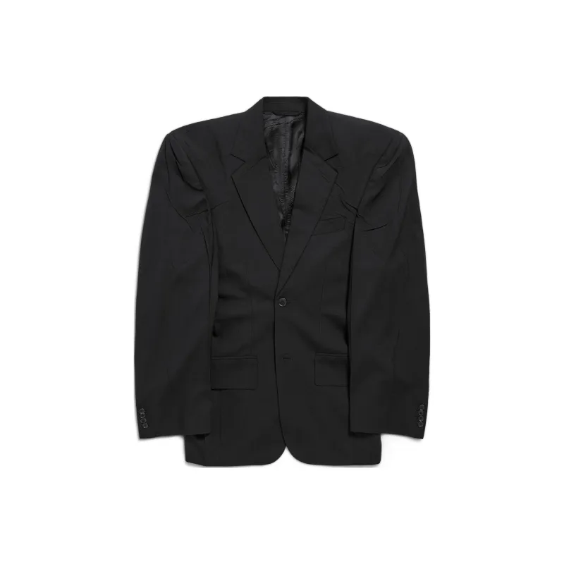 Balenciaga SS24 Business Suit Coat Loose Fit Women's Black-0