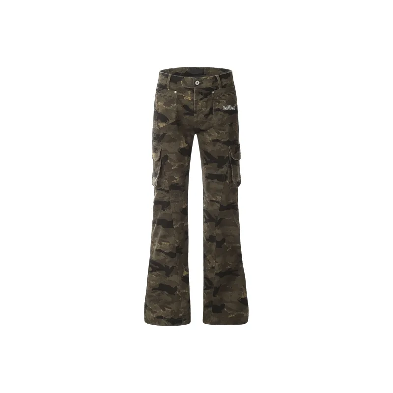 Beam Mix With Kimchi Slim Fit Bootcut Camouflage Jeans Unisex-19