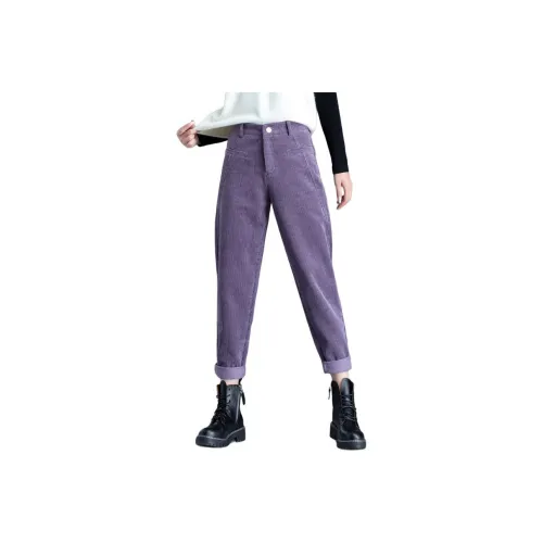 You Cow Me Pants Casual Pants Women's Purple