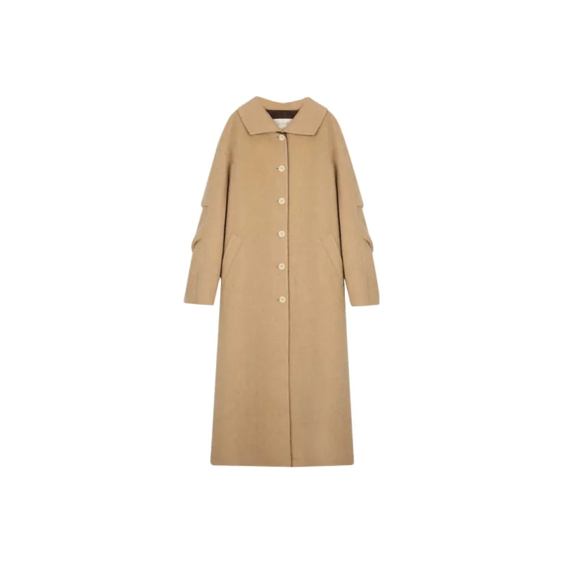 SOLIGHTER Coats Women's Yellow Coffee-0