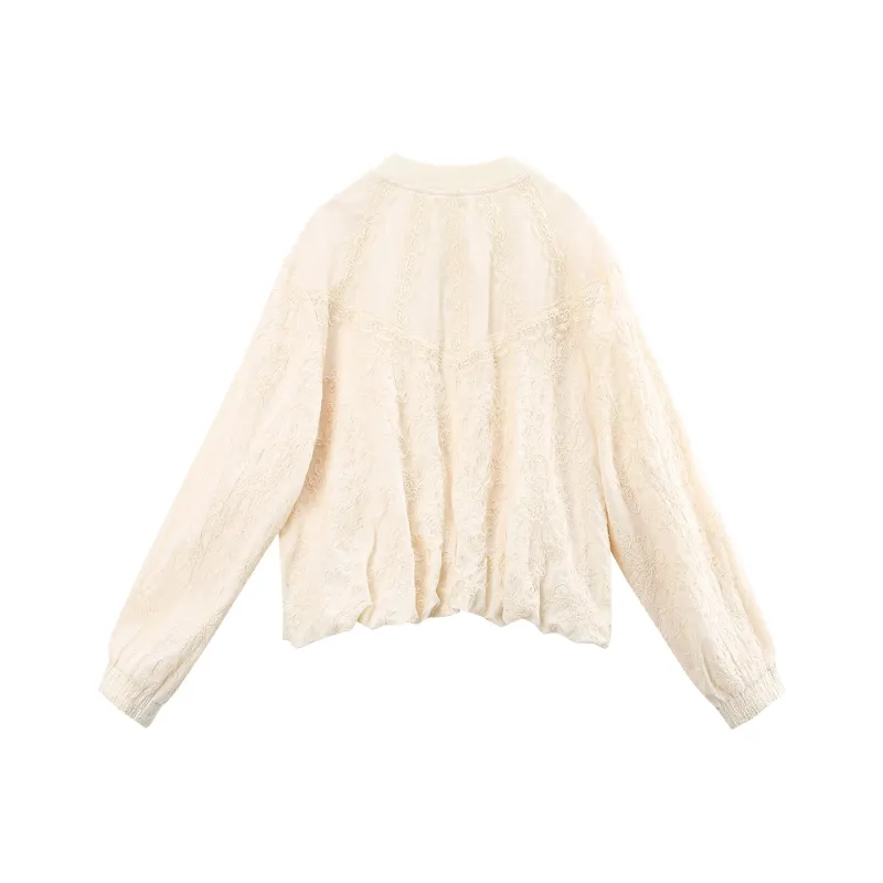 A Paradise For Awakening Cropped Coat Women's Beige-1