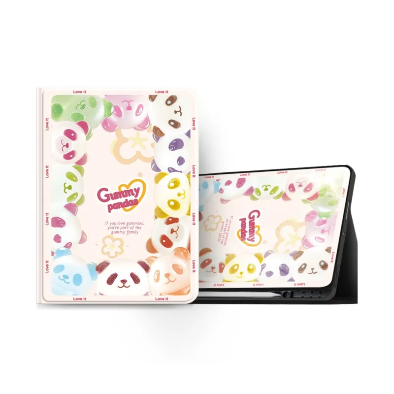 I Create My Art Silicone Material Bear Gummies Compatibility With Apple IPad Tablet Protective Cases-9