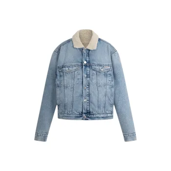 CALVIN KLEIN Denim Jacket Women's Denim Light Blue