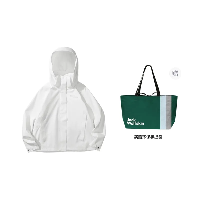 Jack Wolfskin KARANA Outdoor Hiking Waterproof, Windproof, And Water Repellent Windbreaker Jacket Women's-11