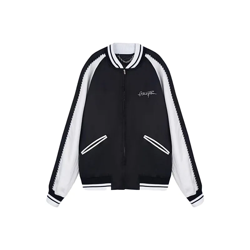 ONOFFON Baseball Jacket Unisex Black-0