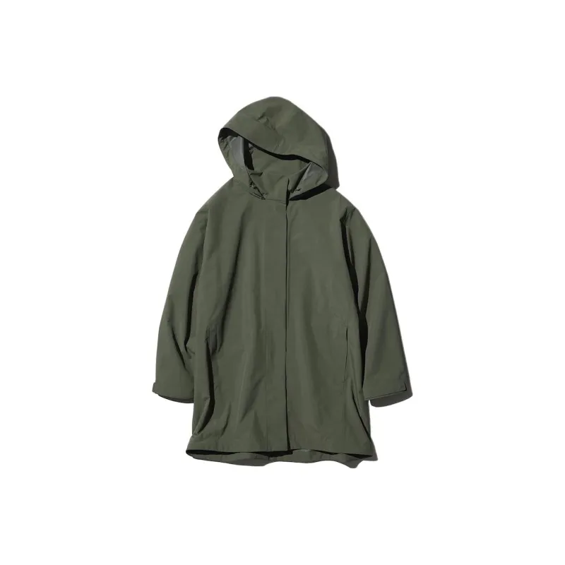 UNIQLO Coats Women's Dark Olive-0