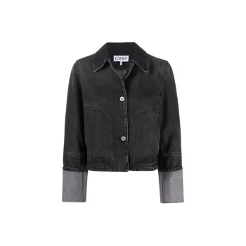 LOEWE Cropped Coats Women's Black