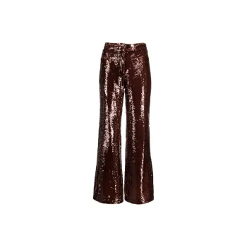 Sabina Musayev Sequin Embellished Flared Trousers