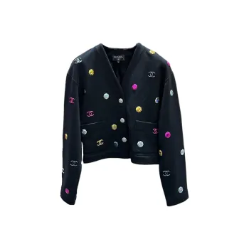 CHANEL 21K Fall Winter Collection Knitwear Women's Black