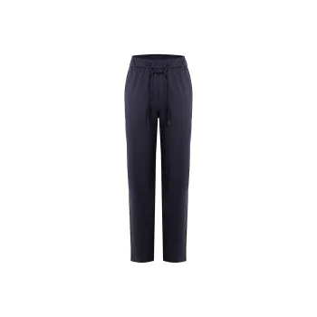 Side Casual Pants Women's Pure Matte Black