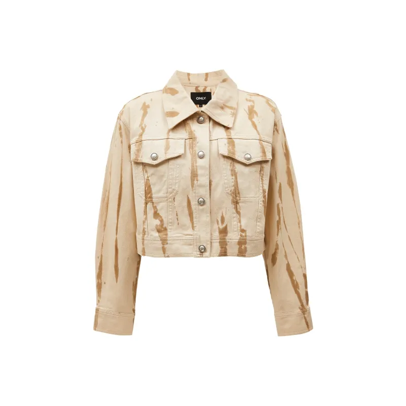 ONLY Cropped Coats Women's A00 Swan Gray-0