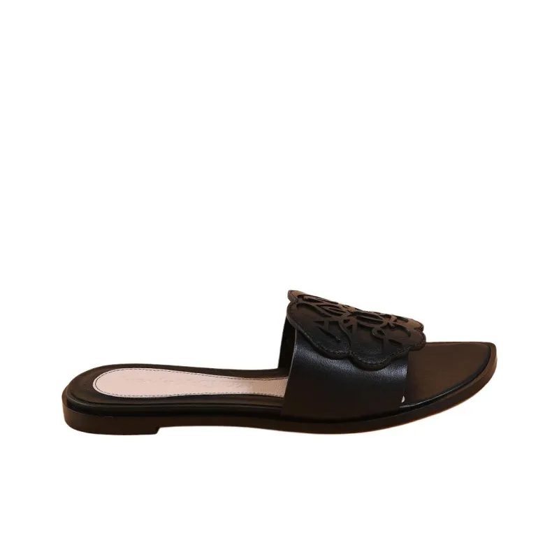 Alexander McQueen Slide Slippers Women's Black-1