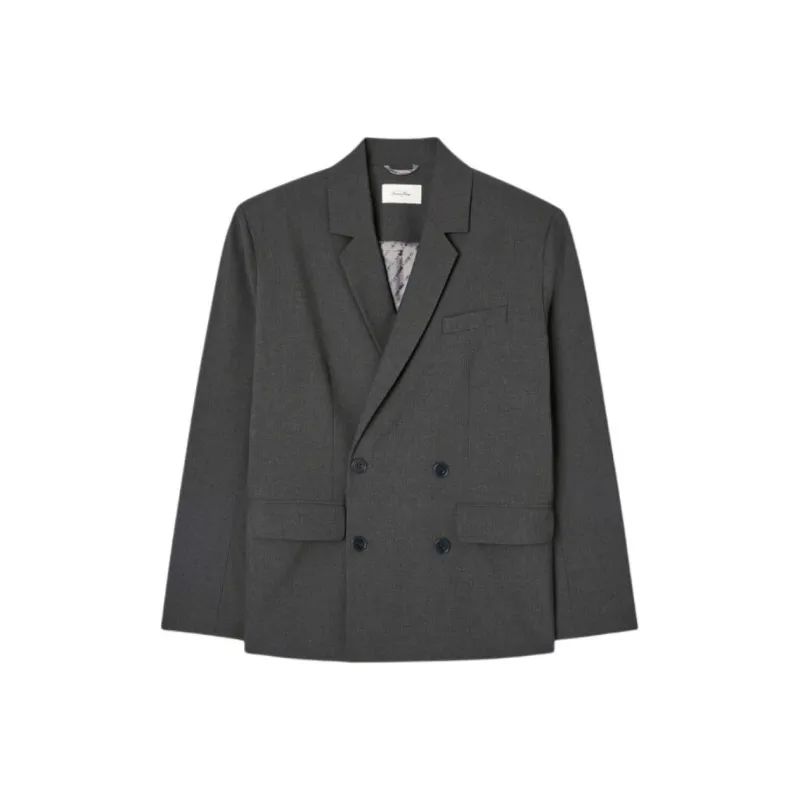 AMERICAN VINTAGE A.M FW24 Blazer Kabird Business Suit Women's Charcoal Gray-0