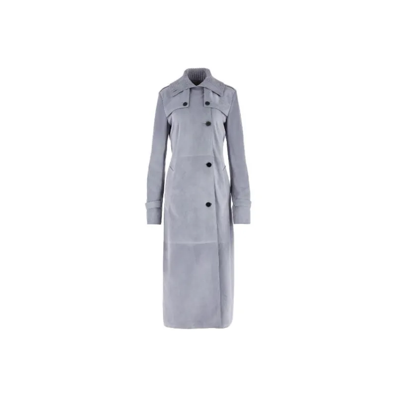 Ferragamo Belted Suede Coat-0