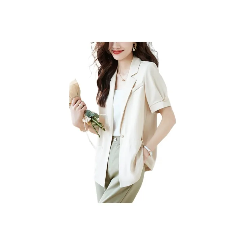 Mo Han Yi Mei Business Suit Women's Light Apricot-0