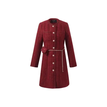 GOELIA Cropped Coat Women's Pepper Red