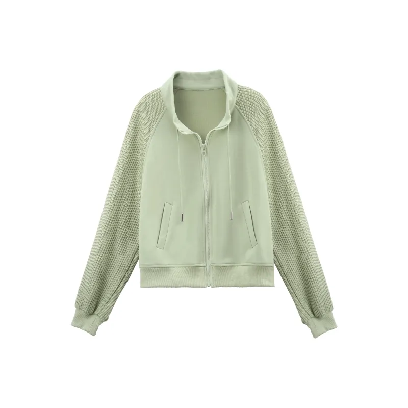 A Paradise For Awakening Cropped Coat Women's Green-0