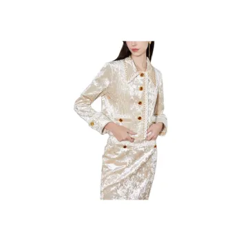 XOOR Velvet feel Coat Women's Champagne